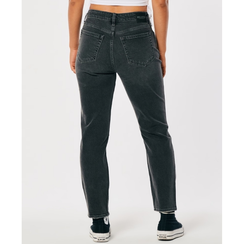 Womens Hollister ultrahigh rise mom style jeans Size 25 charcoal gray